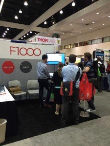 Cesar Berrios-Otero, Outreach Director, wowing the audience with an F1000Workspace demo