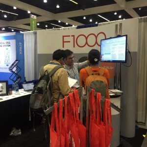Tiago Barros, F1000 Research and Analytics Manager, showing scientists how to find Smart Citations with F1000Workspace