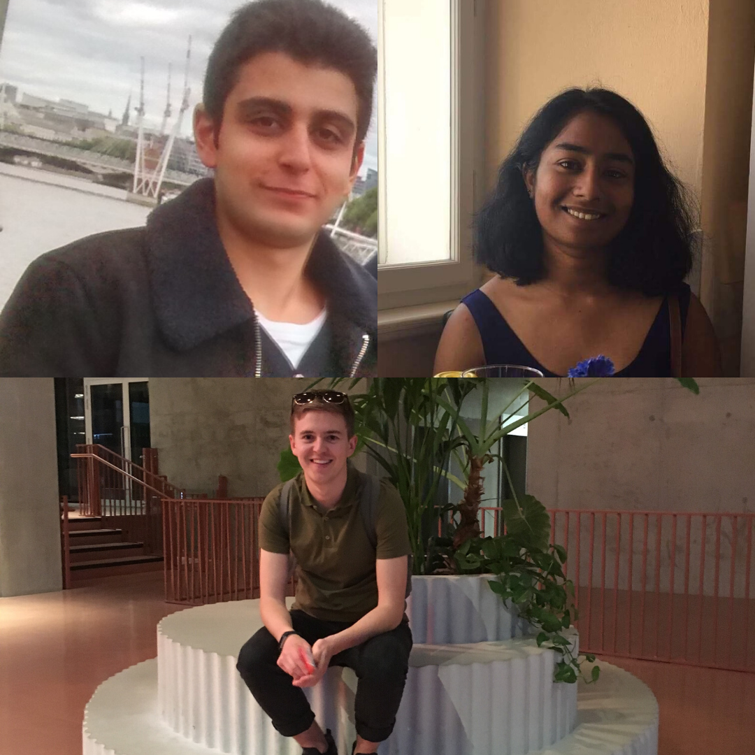Jeniffer Jeyakumar, Yousuf Al-Mousawi and Charlie Vickers