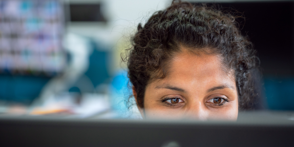 woman reading the cytoscape gateway